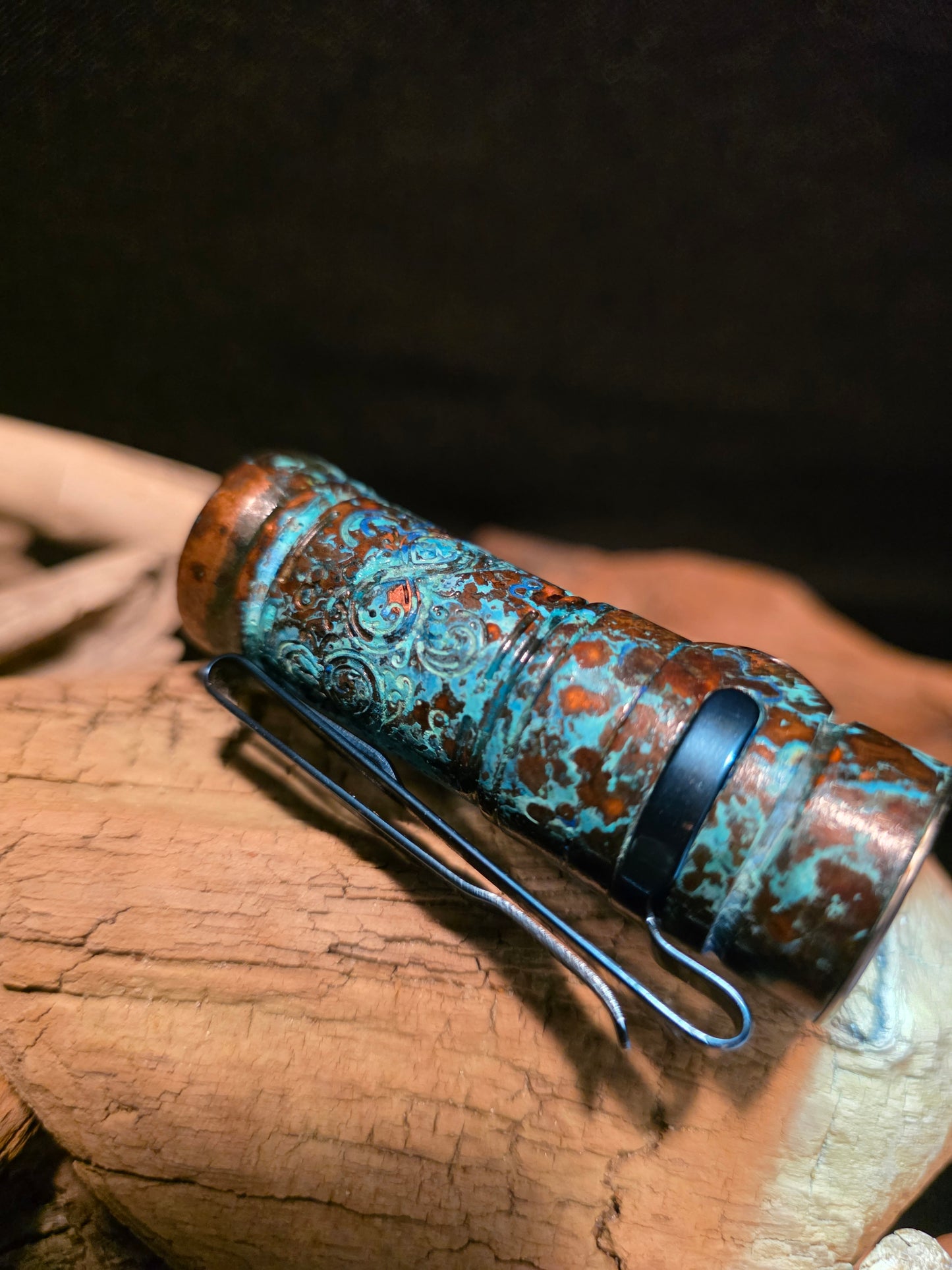 Shipwreck Copper Olight Baton 3 Eternal Fall Flashlight #206