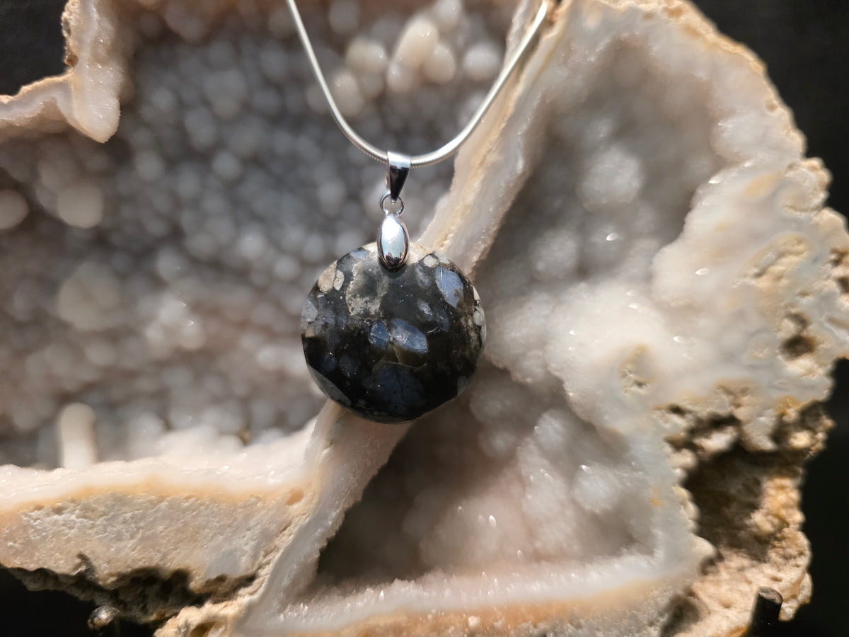 Blue Opal Rhyolite Pendant #257