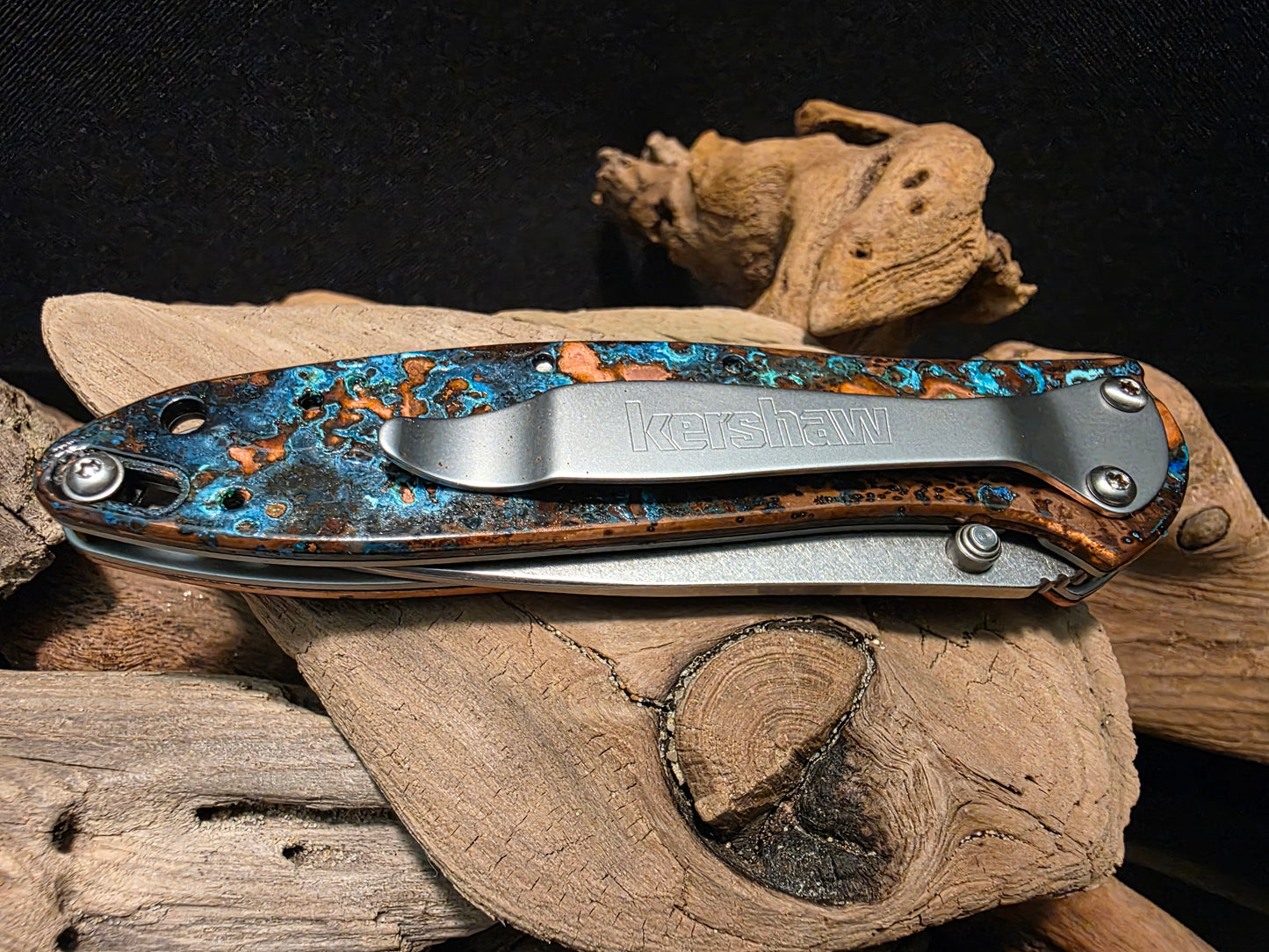 Shipwreck Copper Kershaw Leek Pocket Knife(Model 1660CU) #199