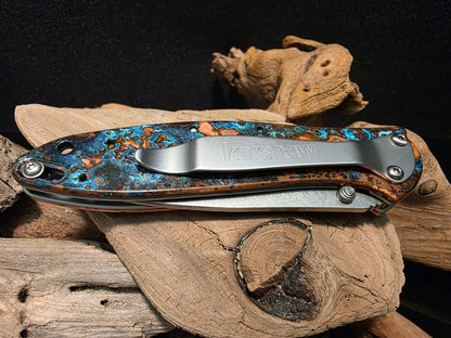 Shipwreck Copper Kershaw Leek Pocket Knife(Model 1660CU) #199
