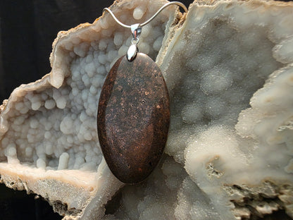 Native Copper in Matrix Pendant #184