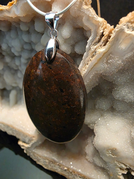 Native Copper in Matrix Pendant #185