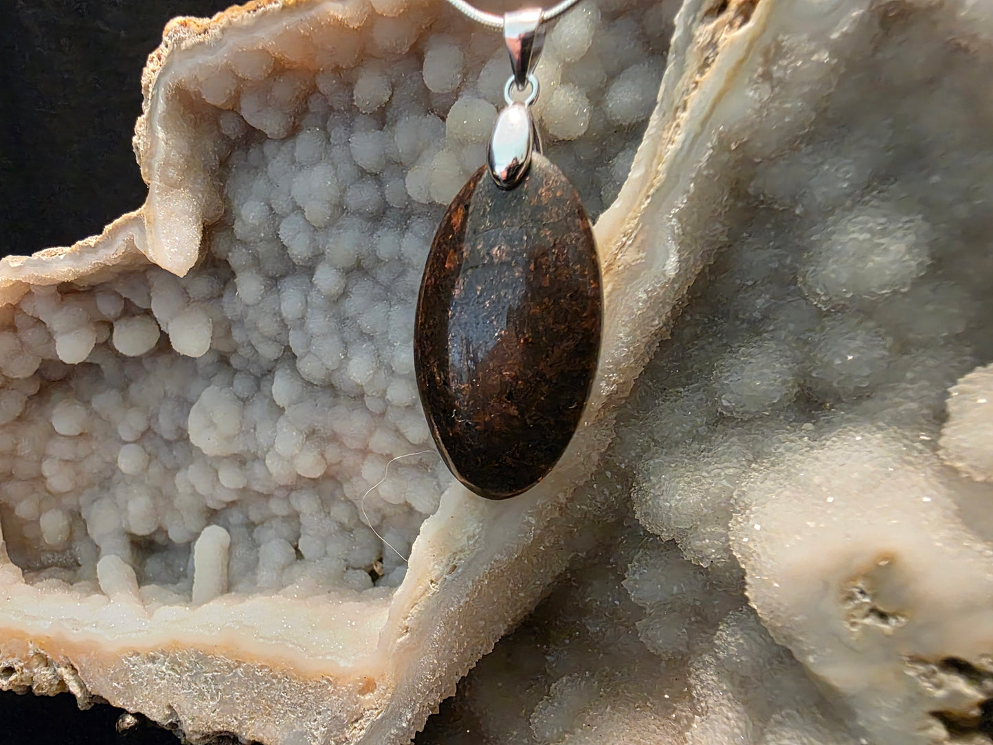 Native Copper in Matrix Pendant #187