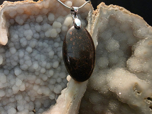 Native Copper in Matrix Pendant #187