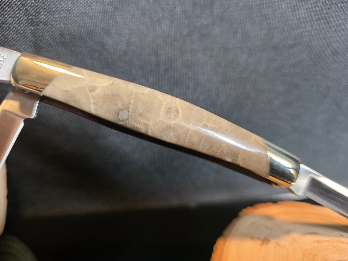 Petoskey Stone Buck Trio Folding Pocket Knife #264