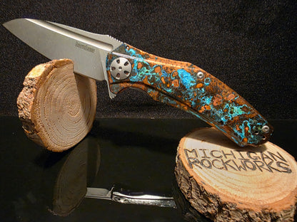 Shipwreck Copper Kershaw Natrix XL Pocket Knife (Model KS7008CU)#199