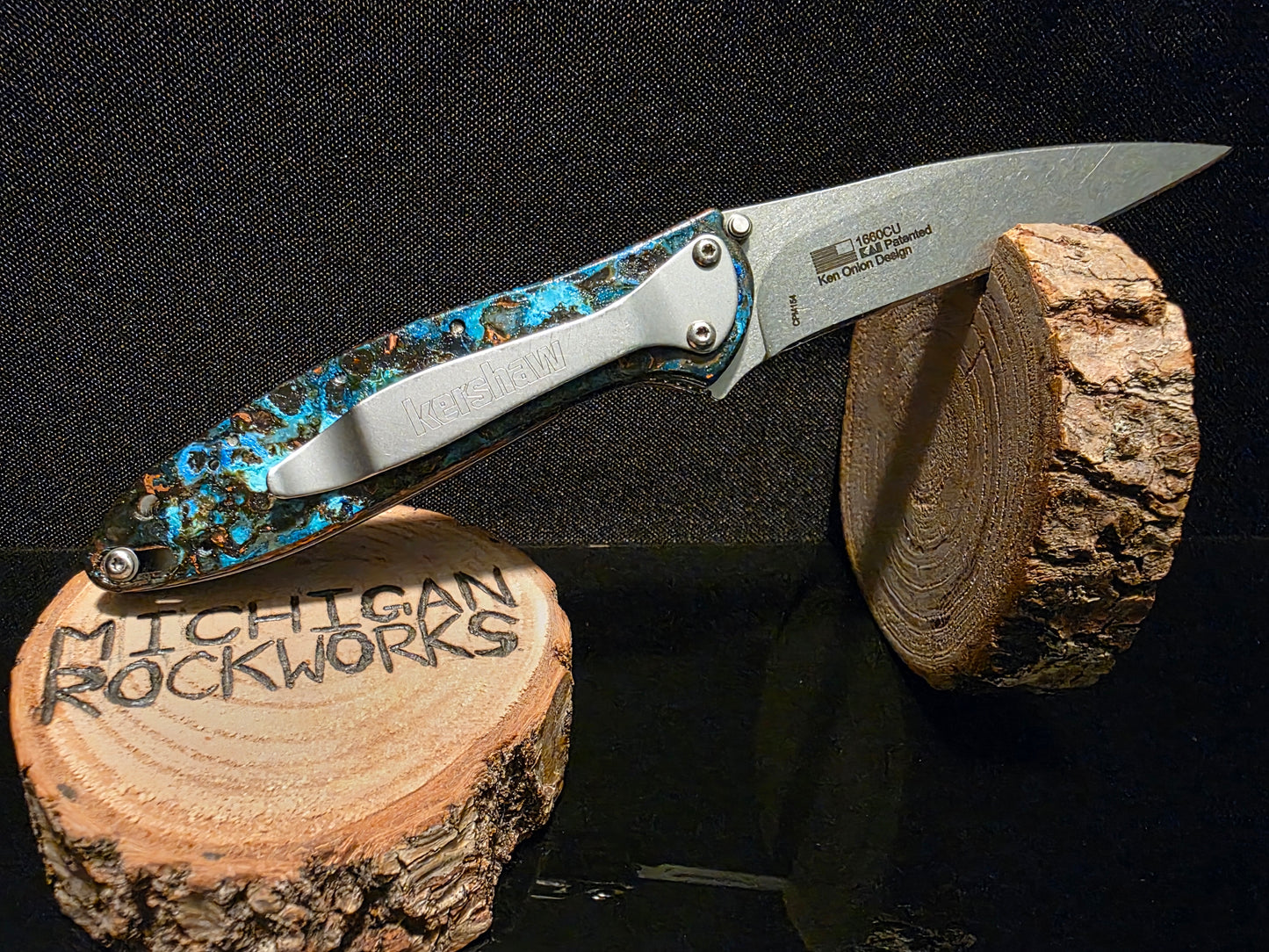 Shipwrecked Copper Kershaw Leek Pocket Knife (Model 1660CU) #198