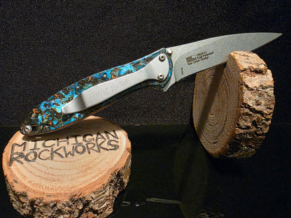 Shipwrecked Copper Kershaw Leek Pocket Knife (Model 1660CU) #198
