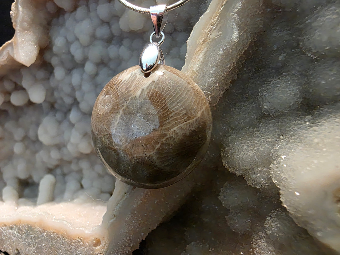 Petoskey Stone Pendant #191