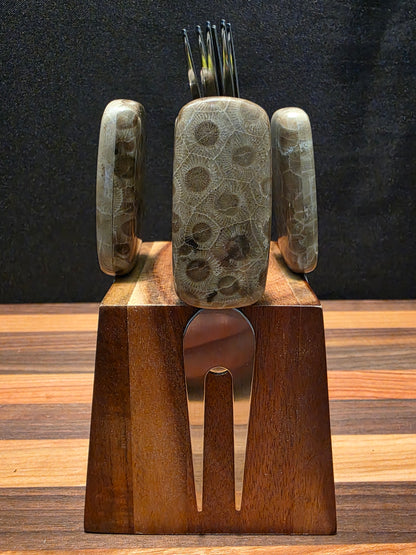 Petoskey Stone Charcuterie Knife Set #167