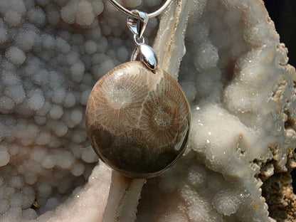 Petoskey Stone Pendant #191