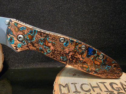 Shipwreck Copper Kershaw Leek Pocket Knife(Model 1660CU) #199