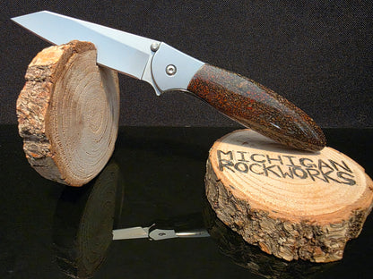 Gem Bone Kershaw Random Leek (Model 1660R) Folding Pocket Knife (#159)