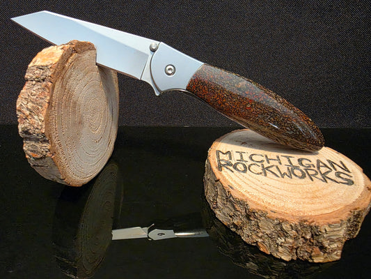 Gem Bone Kershaw Random Leek (Model 1660R) Folding Pocket Knife (#159)