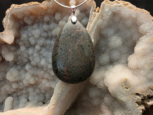 Native Copper in Matrix Pendant #186