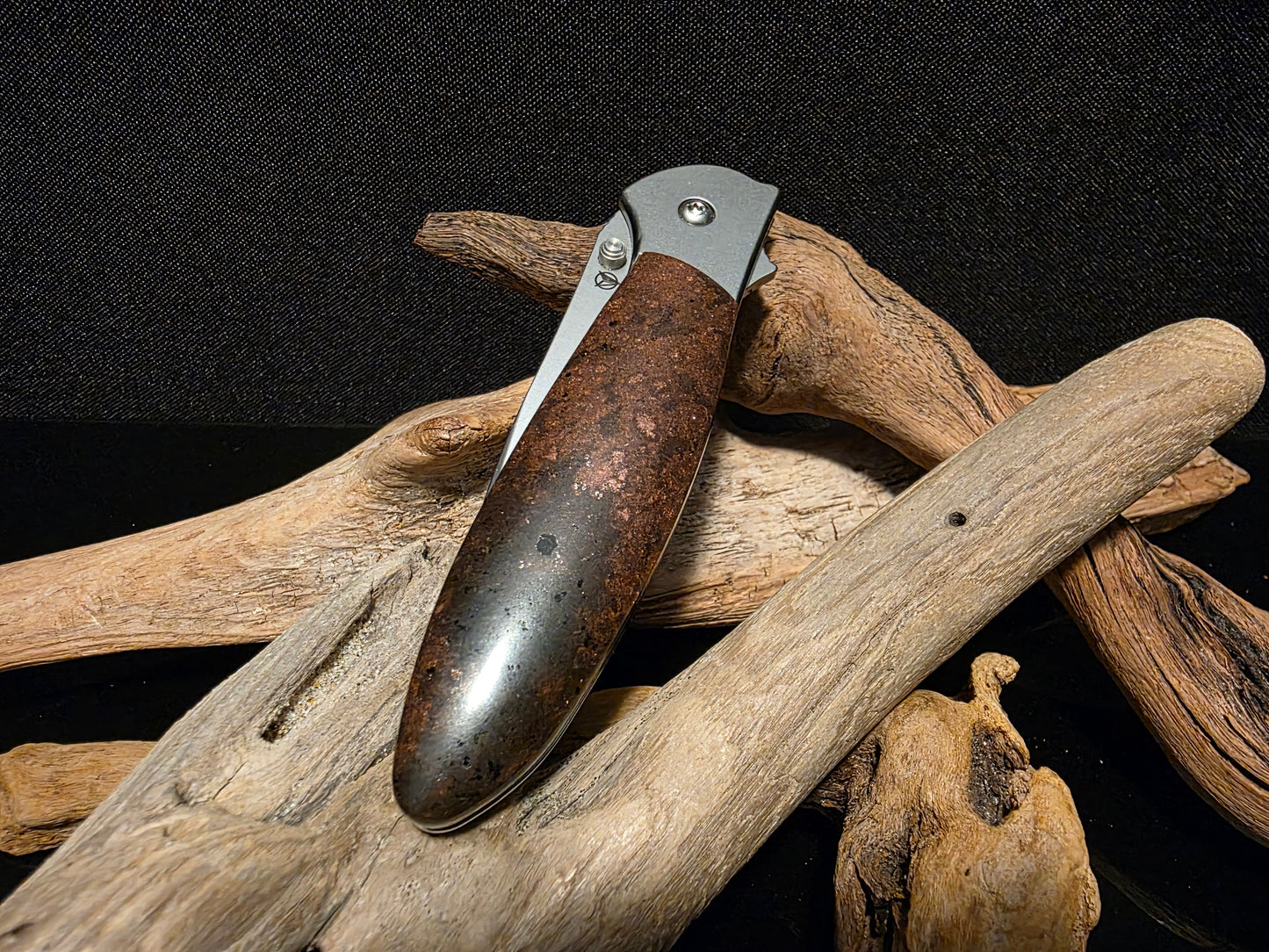 Native Copper in Matrix Kershaw Leek Composite Blade Folding Pocket Knife (Model 1660CB) #156