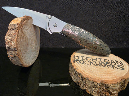 Native Copper in Matrix Kershaw Leek Composite Blade Folding Pocket Knife (Model 1660CB) #160