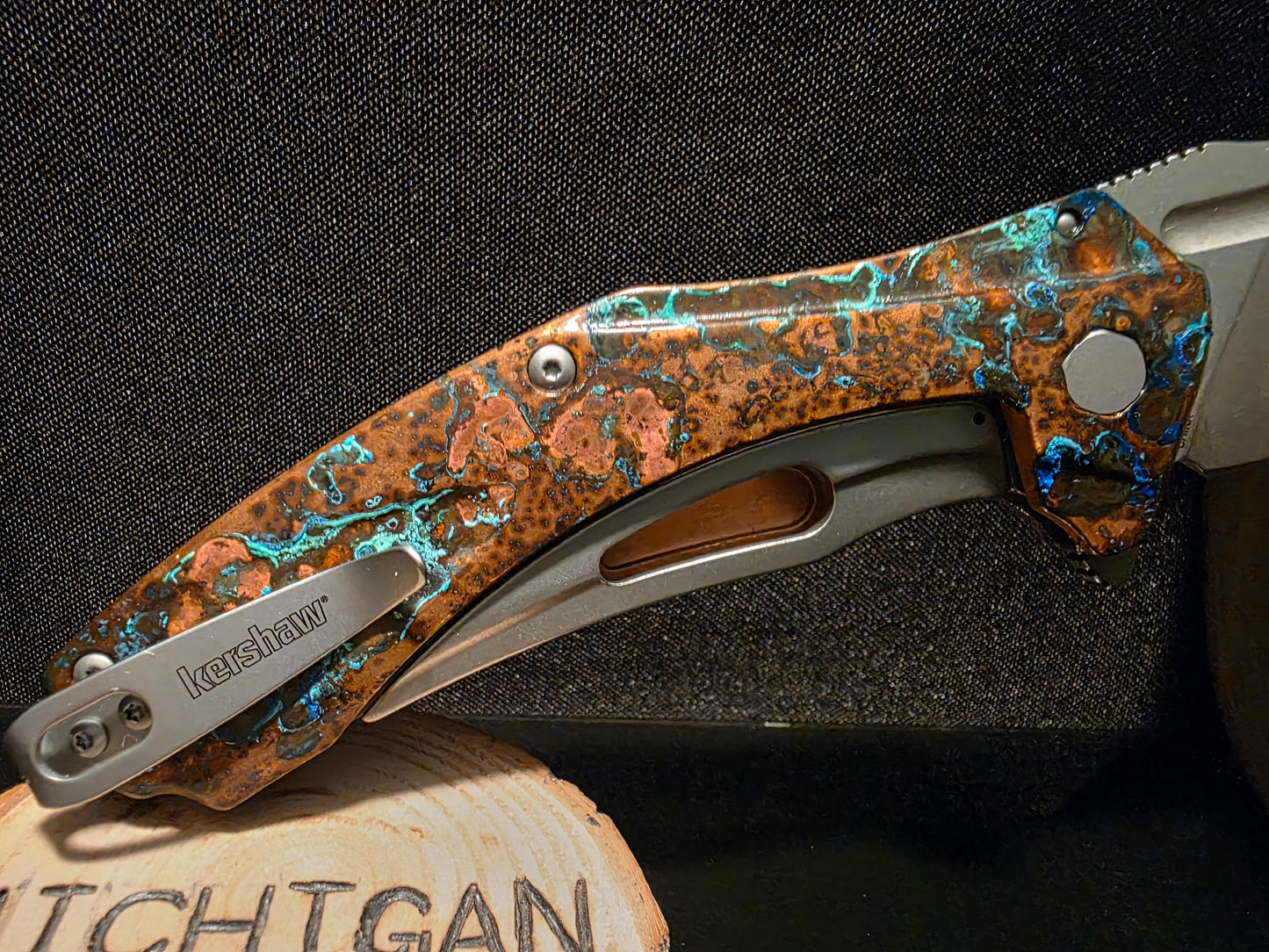 Shipwreck Copper Kershaw Natrix XL Pocket Knife (Model KS7008CU)#199