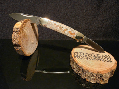 Yooperlite Buck Canoe Folding Pocket Knife #158