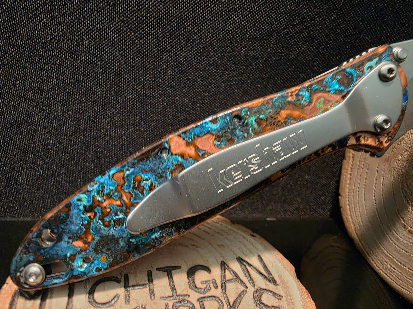 Shipwreck Copper Kershaw Leek Pocket Knife(Model 1660CU) #199