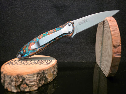 Shipwreck Copper Kershaw Leek Folding Pocket Knife(Model 1660CU) #228