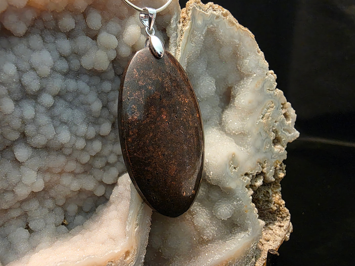Native Copper in Matrix Pendant #184