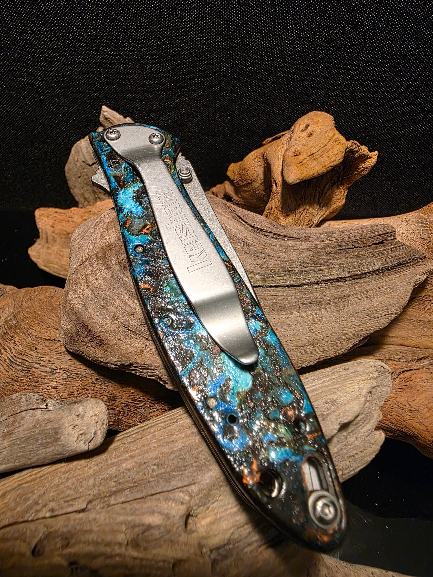 Shipwrecked Copper Kershaw Leek Pocket Knife (Model 1660CU) #198
