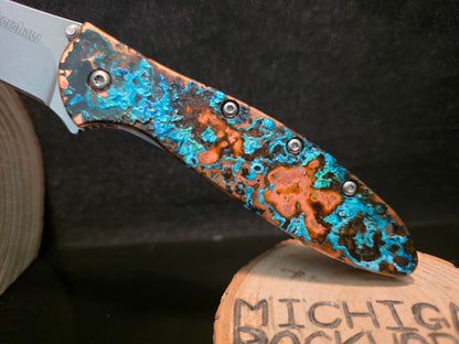 Shipwreck Copper Kershaw Leek Folding Pocket Knife(Model 1660CU) #228