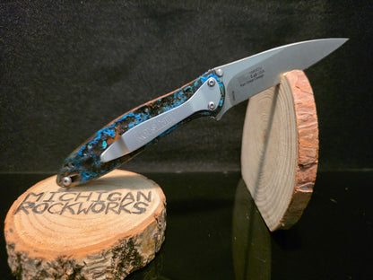 Shipwreck Copper Kershaw Leek Folding Pocket Knife(Model 1660CU) #237