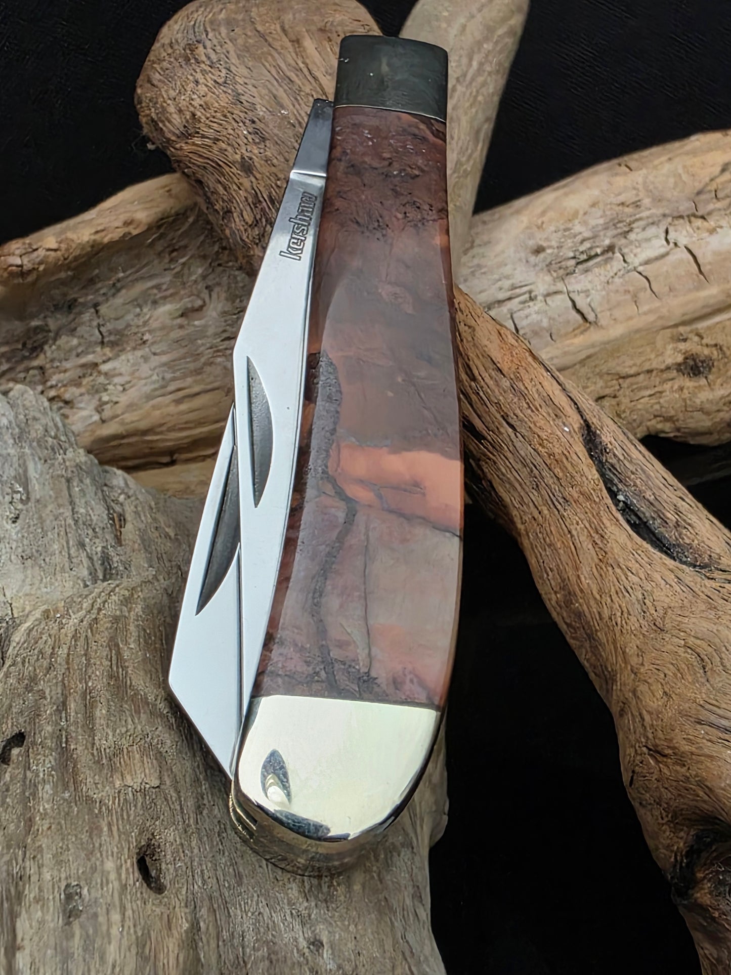 Kona Dolomite Kershaw Gadsden 2 Blade Folding Pocket Knife (Model 4381-RB) #154