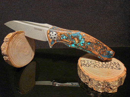 "Buccaneer" Shipwreck Copper Kershaw Natrix XL - Model 7008CU #150