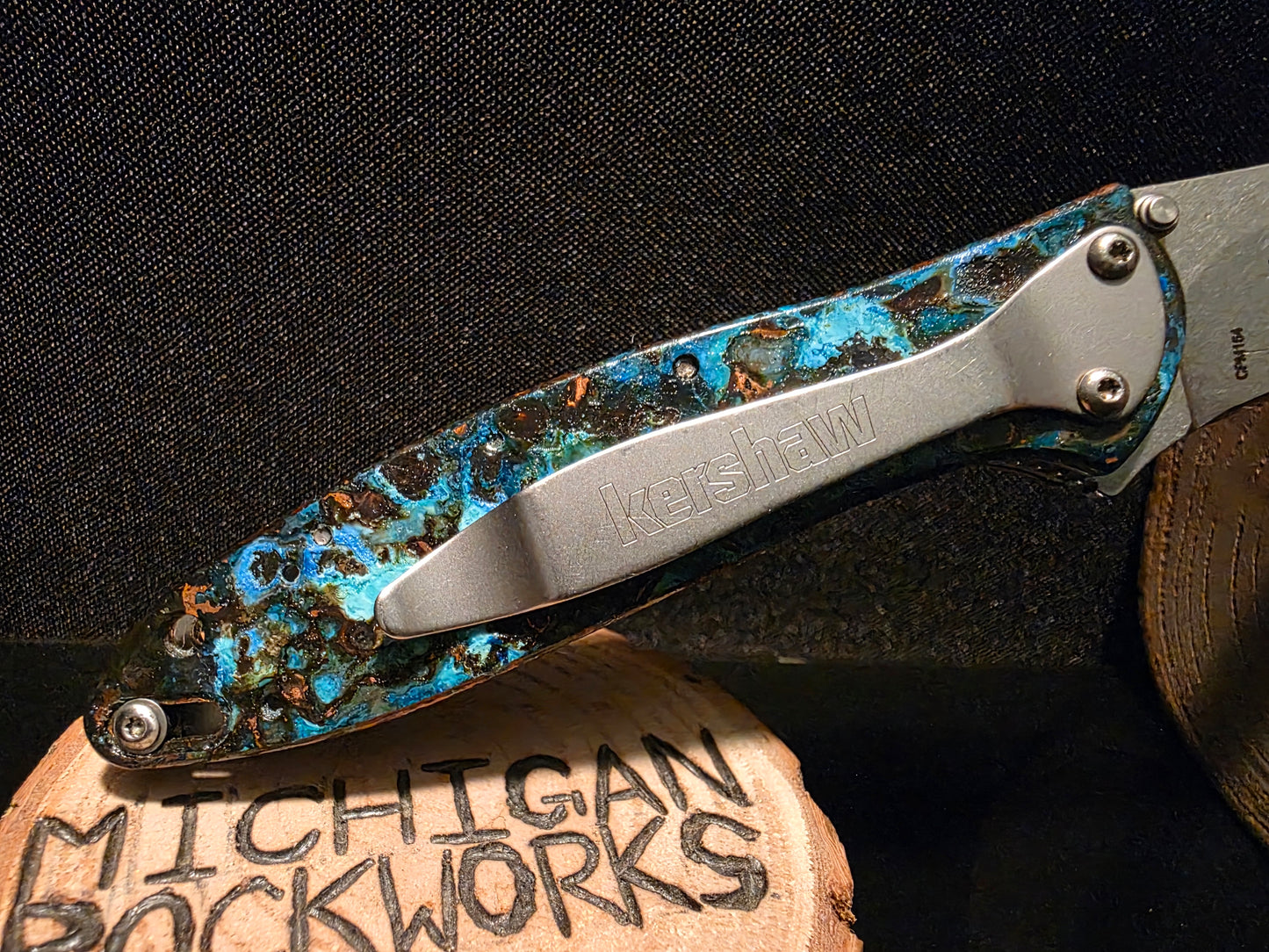 Shipwrecked Copper Kershaw Leek Pocket Knife (Model 1660CU) #198