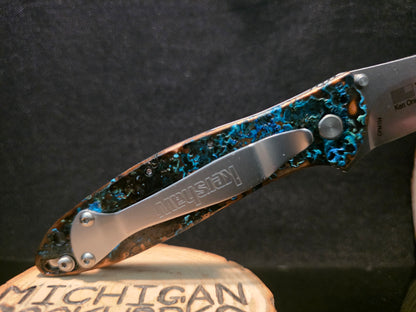 Shipwreck Copper Kershaw Leek Folding Pocket Knife(Model 1660CU) #229