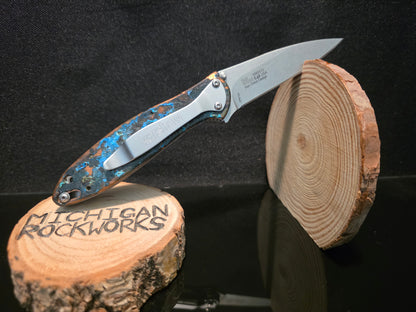Shipwreck Copper Kershaw Leek Folding Pocket Knife(Model 1660CU) #236
