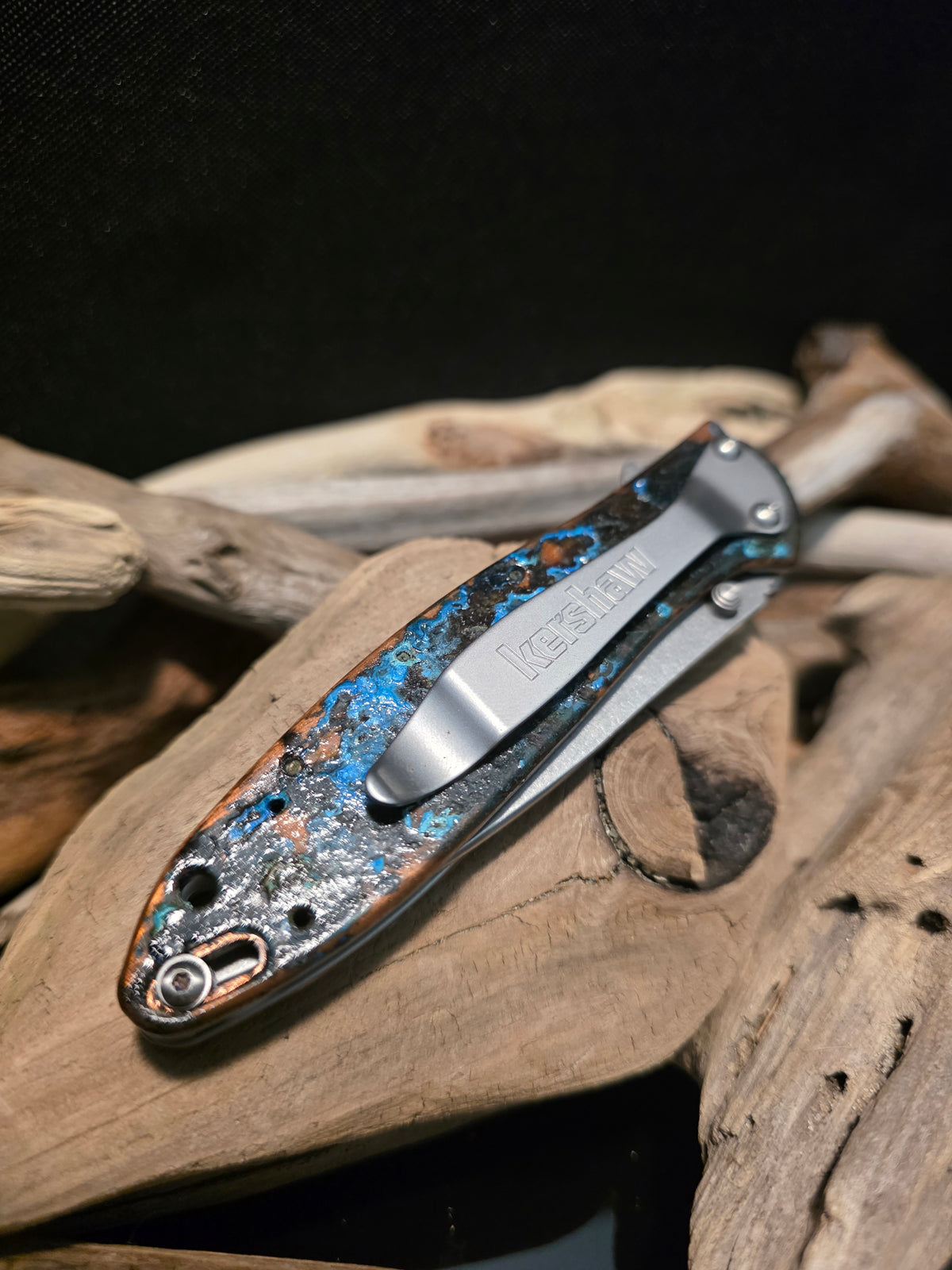 Shipwreck Copper Kershaw Leek Folding Pocket Knife(Model 1660CU) #236