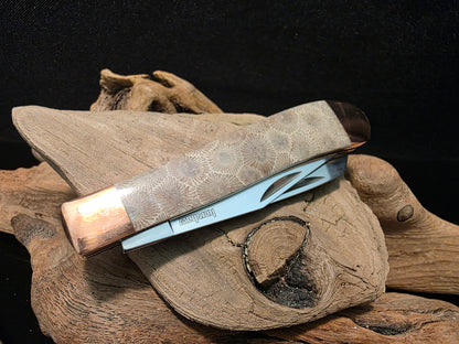 Petoskey Stone Kershaw Gadsden Folding Pocket Knife (Model 4381BJB) #202