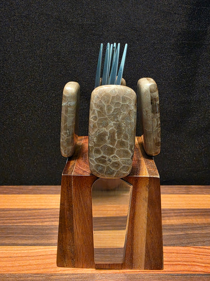 Petoskey Stone Charcuterie Knife Set #167