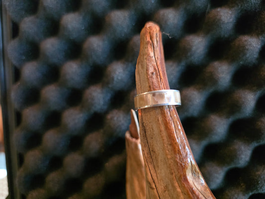 Petoskey Stone Inlay Ring Size 8 #208