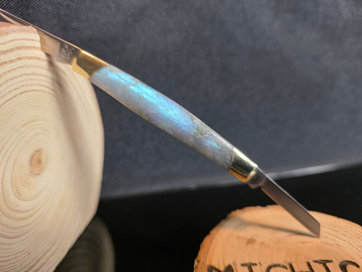 Labradorite Buck Deuce Folding Pocket Knife #265