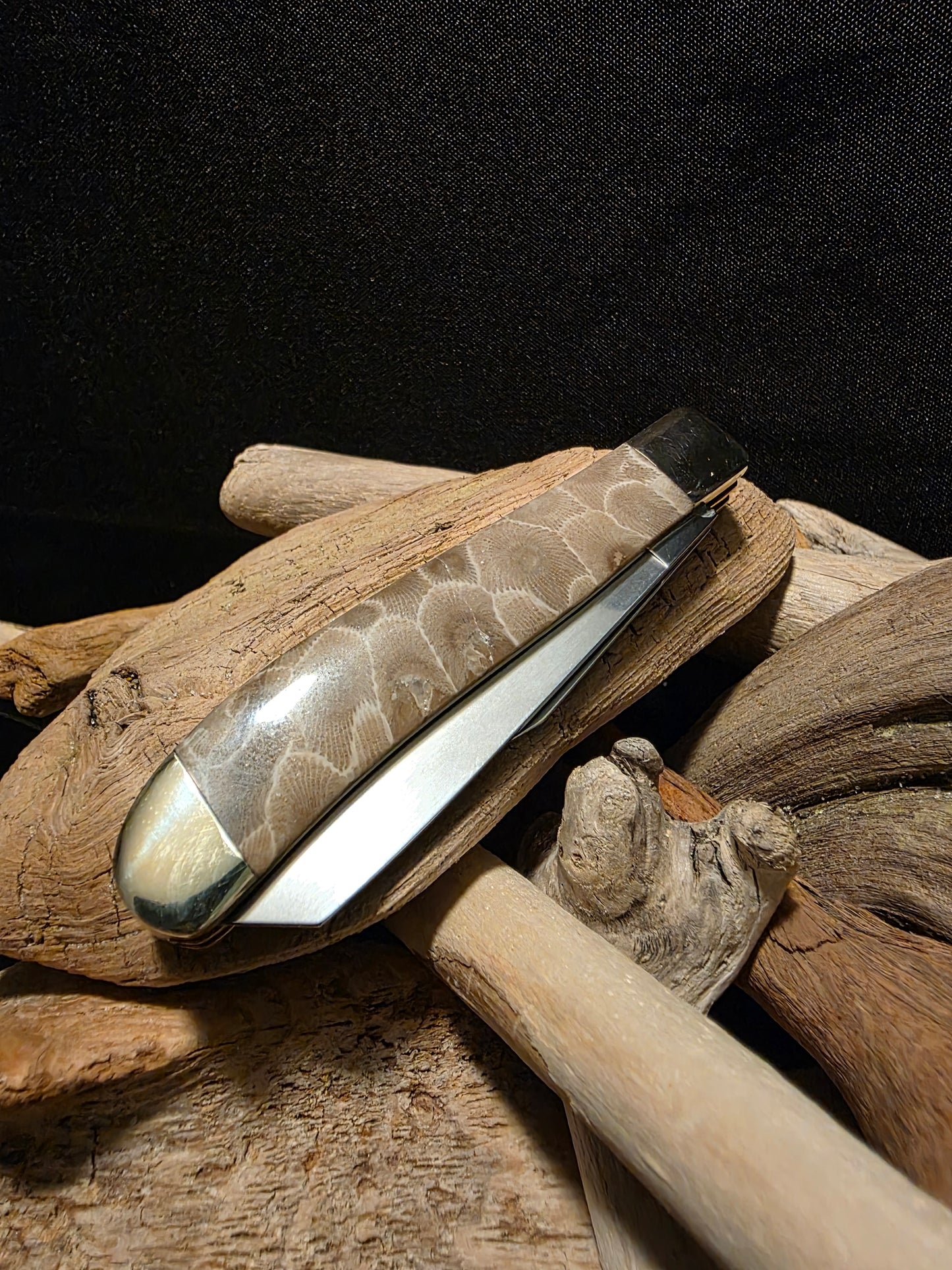 Petoskey Stone Kershaw Gadsden 2 Blade Folding Pocket Knife (Model 4381 - RB) #179