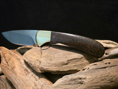 Utah Dinosaur Gem Bone Buck 113 Ranger Shinner Fixed Blade Hunting Knife (Model 0113BRS-B) #240