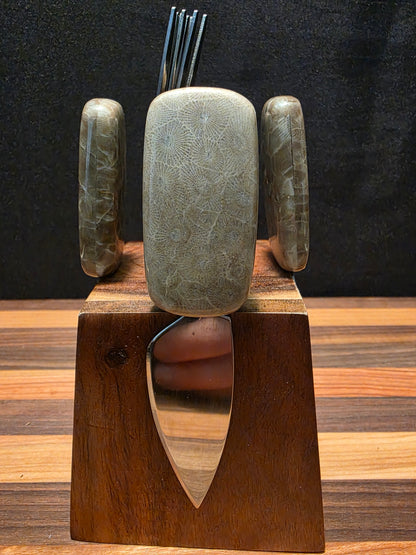 Petoskey Stone Charcuterie Knife Set #167