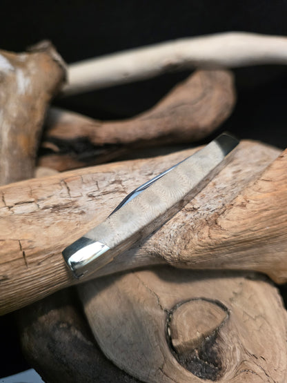 Petoskey Stone Buck Deuce Folding Pocket Knife (Model 0375BRS-B) #235