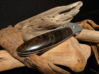 Mahogany Obsidian Kershaw Random Leek Pocket Knife (Model 1660R) #152