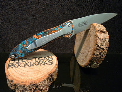 Shipwreck Copper Kershaw Leek Pocket Knife(Model 1660CU) #199