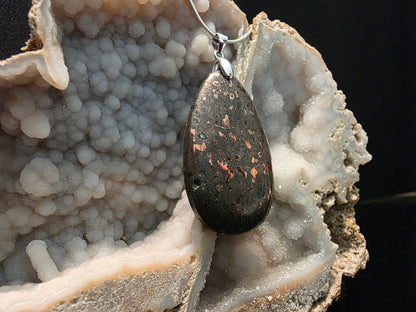 Native Copper in Matrix Pendant #183