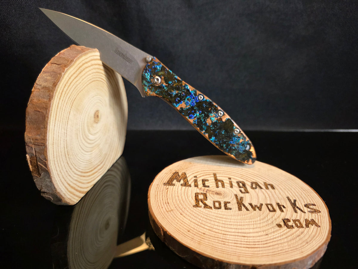 Shipwreck Copper Kershaw Leek Folding Pocket Knife (Model 1660CU) #267
