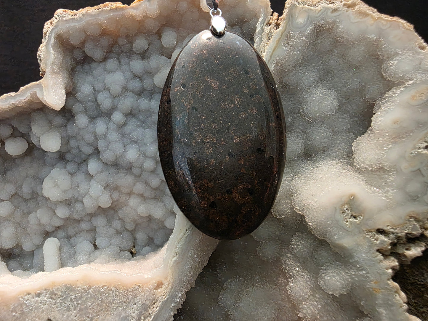 Native Copper in Matrix Pendant #185