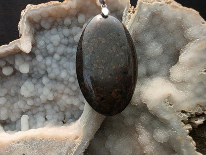 Native Copper in Matrix Pendant #185