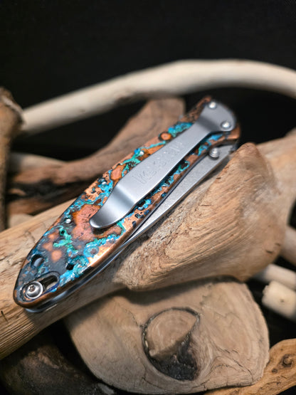 Shipwreck Copper Kershaw Leek Folding Pocket Knife(Model 1660CU) #228